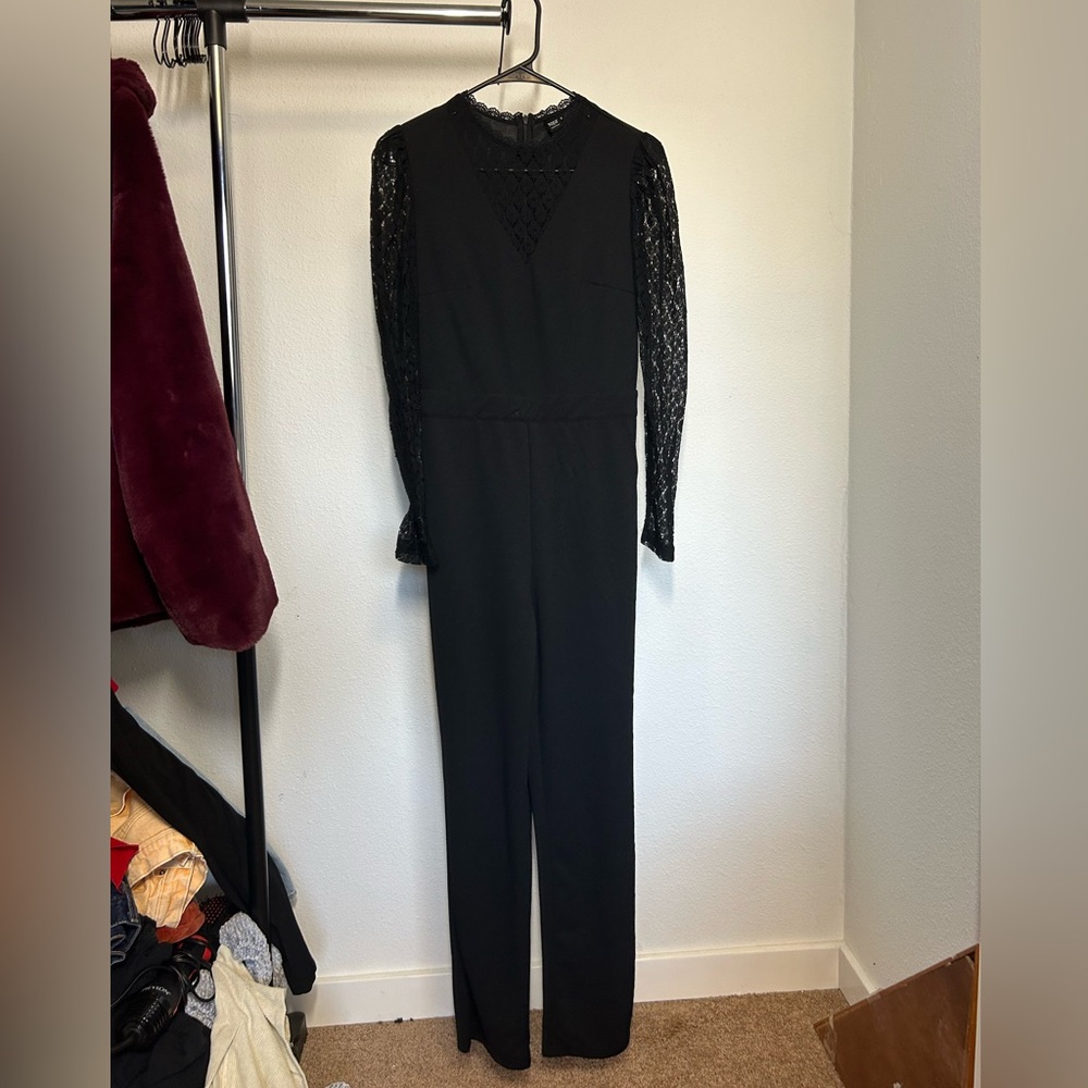 Laced black jumpsuit/ jumper